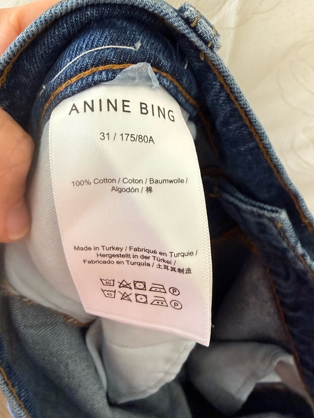 ANINE BING Briley High Rise Wide Leg Jeans - Picture 8 of 9